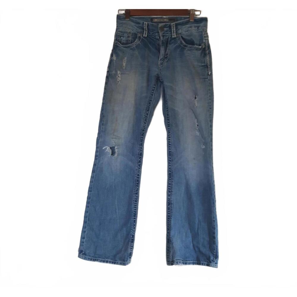 Y2K Buckle‎ BKE Justin Women's Distressed Bootcut Jeans 27R